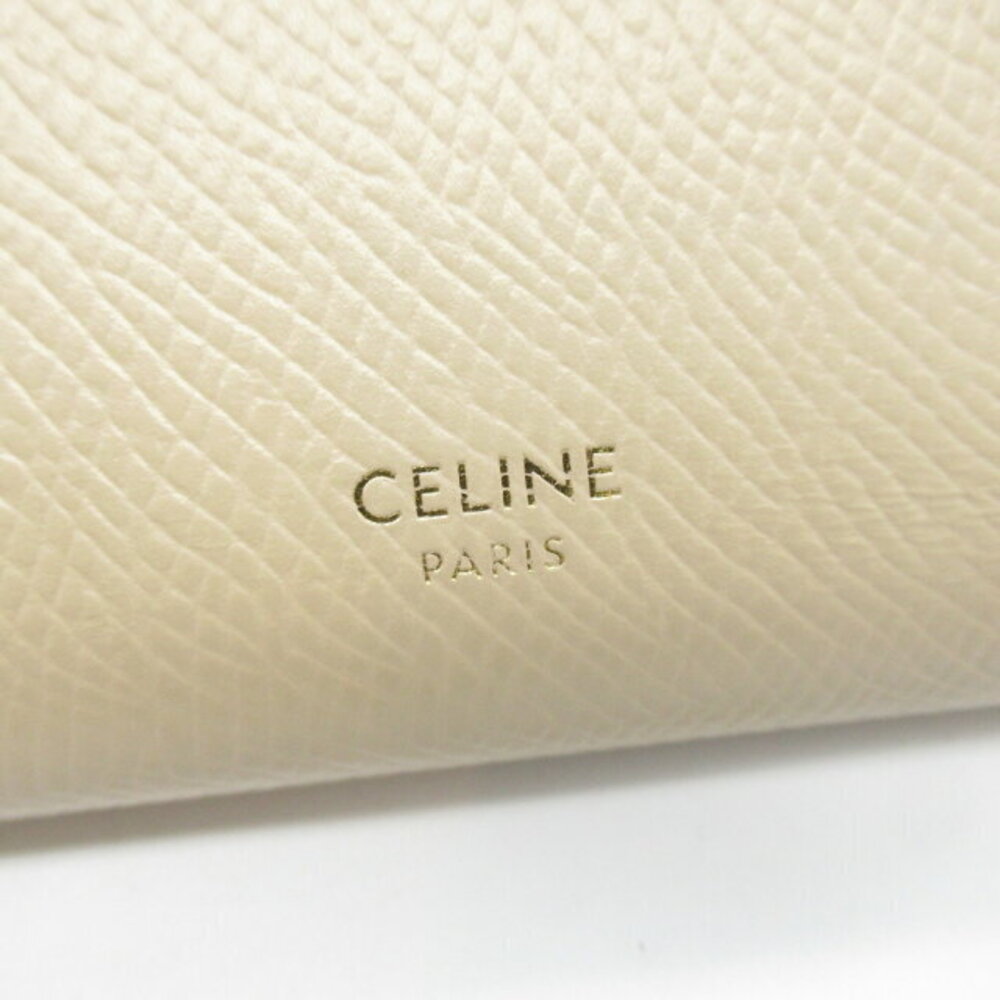Celine s Beige Wallet Calfskin Bifold - Picture 6 of 10